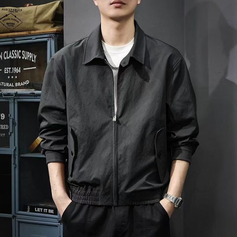 Trendy Brand Casual Workwear Cool Jacket Top Spring New Style Turn-down Collar Designer Coat Versatile Turn-down Collar Jacket