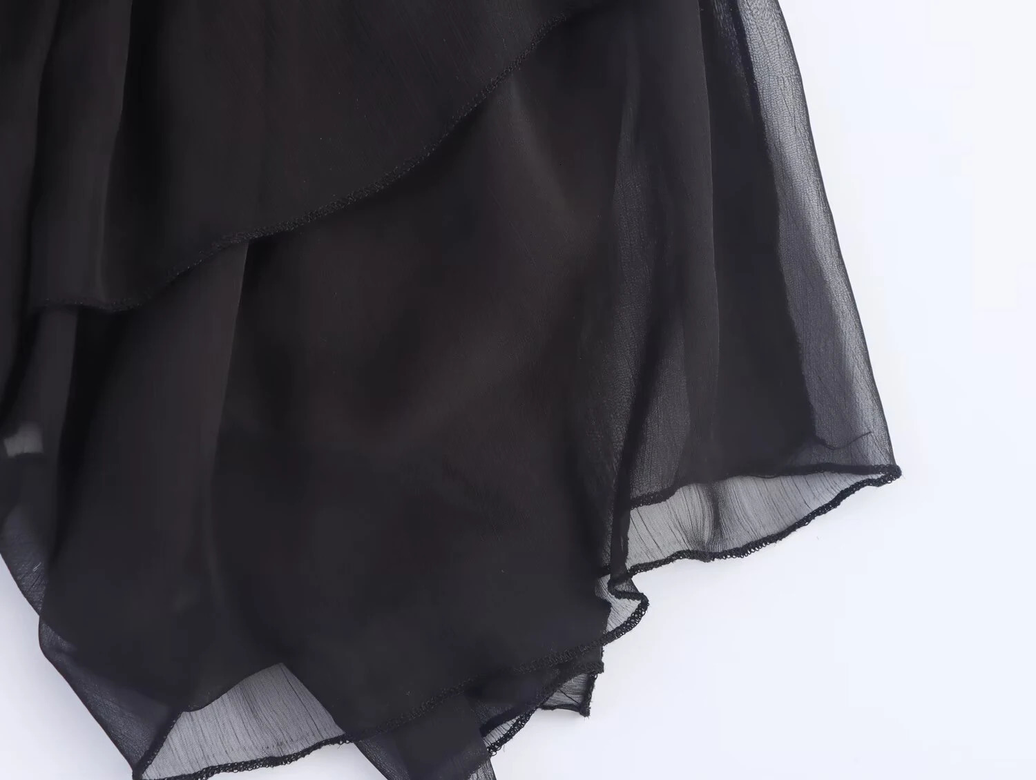 European and American style 2025 summer product womens clothing sense layered decoration mid waist MIDI skirt 251028