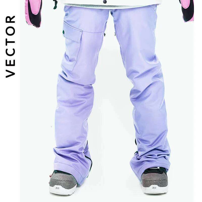 VECTOR Brand Women Outdoor High Quality Windproof Waterproof Warm Snow Trousers Winter Ski Snowboarding Pants