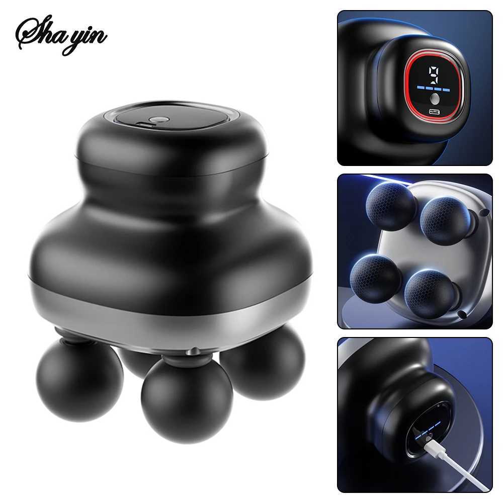 Four Head Fascia Gun Household Fully Automatic Muscle Relaxation Massager Mini Electric Massager J2510301