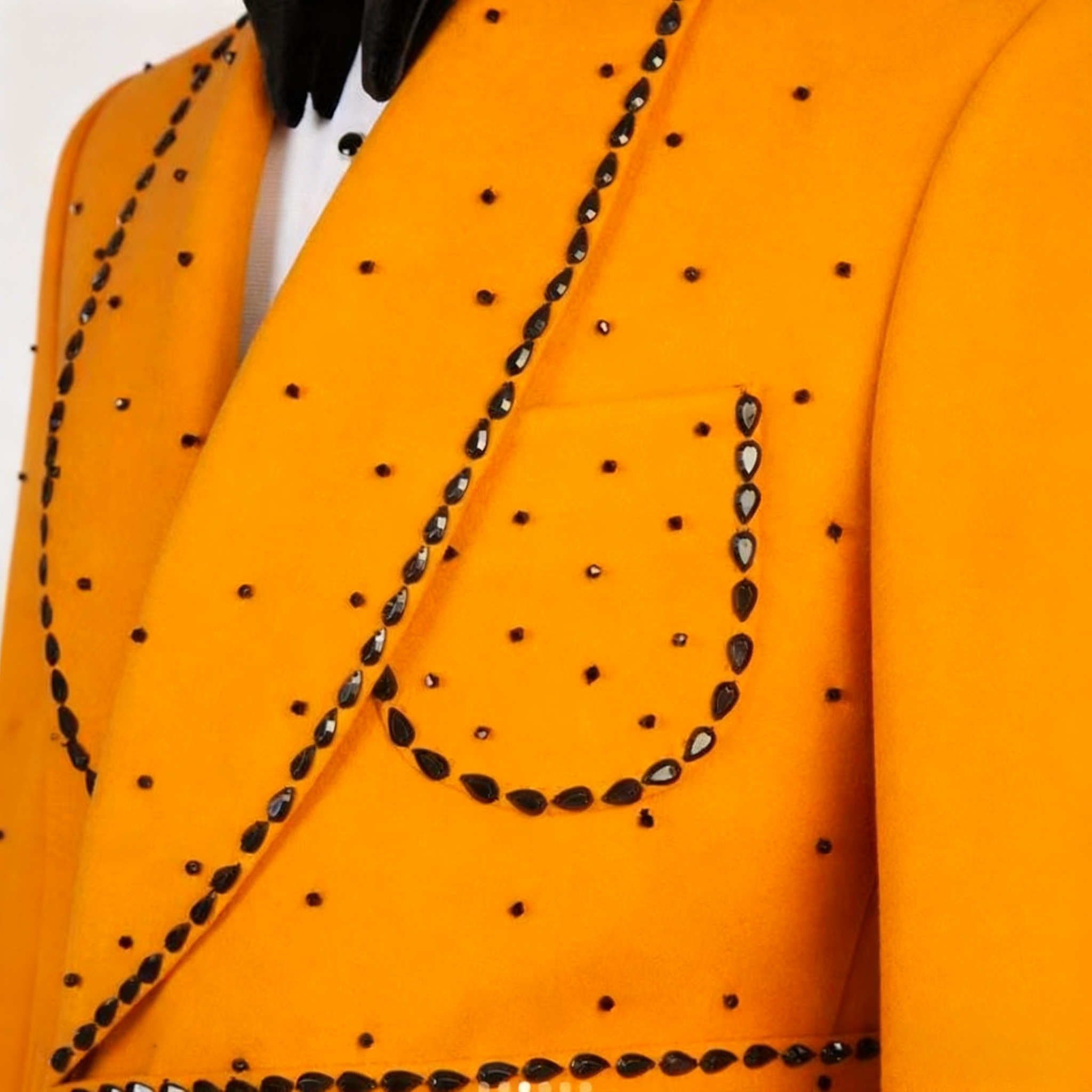 Modern Men's Overcoat Shawl Lapel Crystal Overgarment with Belt Autumn Warm Double Breasted Tailor-Made Topcoat Customized Coat Plus Size