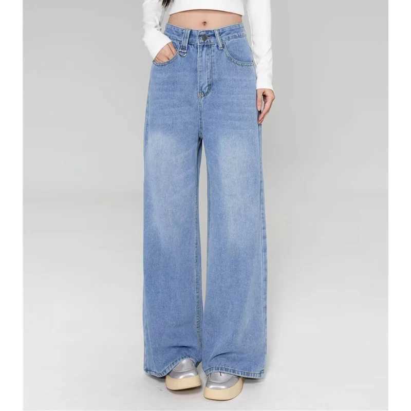 Summer Men Baggy Jeans Unisex Vintage American Style Straight Wide Leg Denim Pants Fashion Brand Hot Sale Casual Trousers J251030