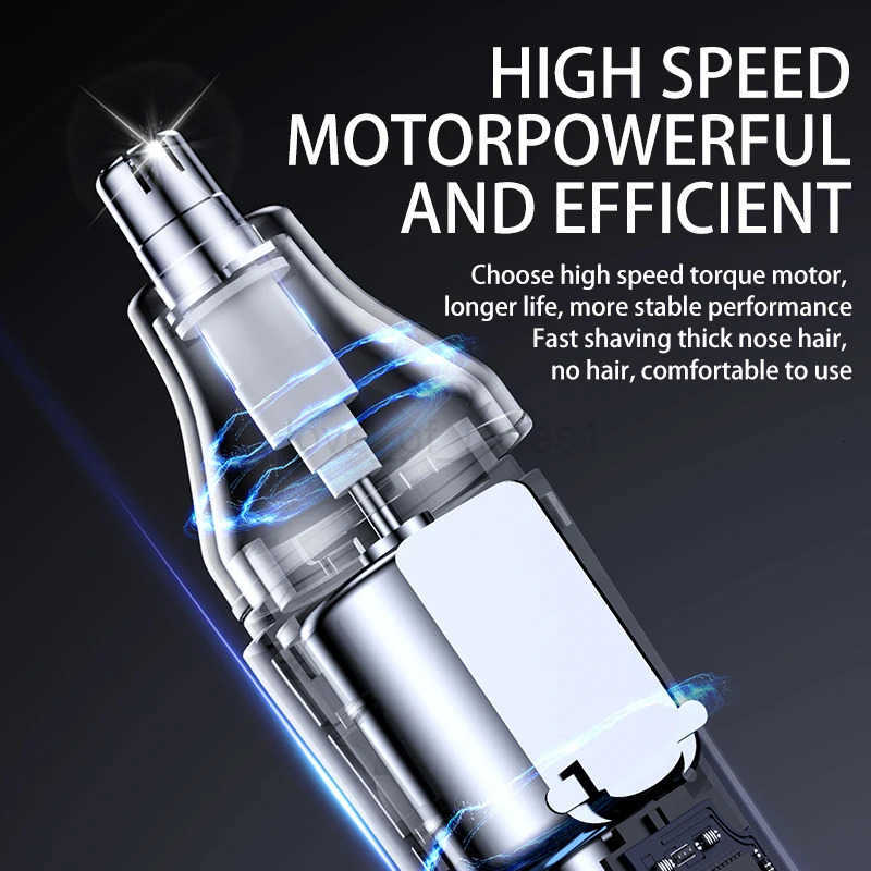 Rechargeable Nose Hair trimmer and Facial Hair remover for Men Nose Hair Shaver for nasal clearance portable grooming tool Z251029