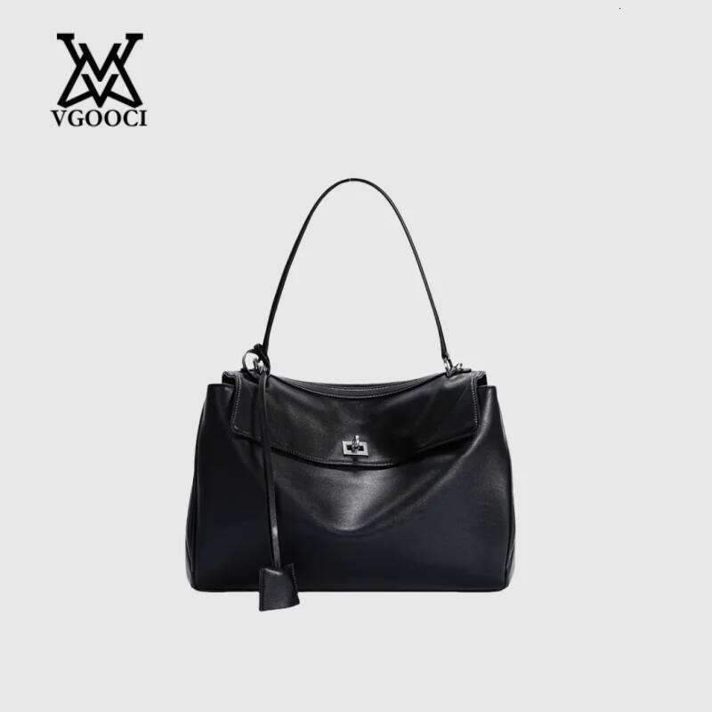 Designer bag 52 New Rodeo bag Genuine Leather Women's Tote Large Capacity Advanced Lock Fashion High Sense Underarm Bag