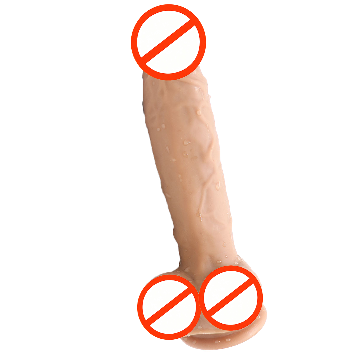 Realistic Big-Headed Silicone Butt Plug with Ergonomic Design
