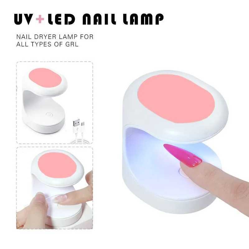 Mini Nail Dryer UV Lamp Manicure Machine Single Finger Nails Art Tool Gel Polish 16W Nail Dryer LED Lamp Manicure Tools With USB L251030