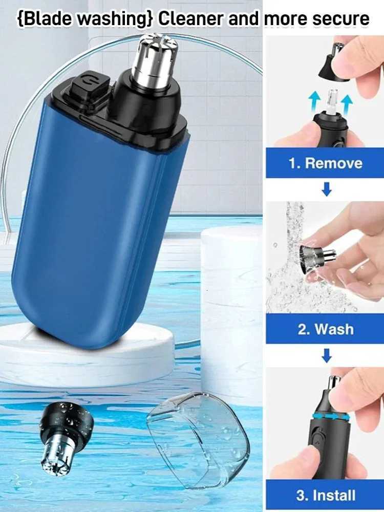 German Quality Electric Nose Hair Trimmer Rechargeable Nose Hair Remover Waterproof Durable Cleaning ToolShaver M251030