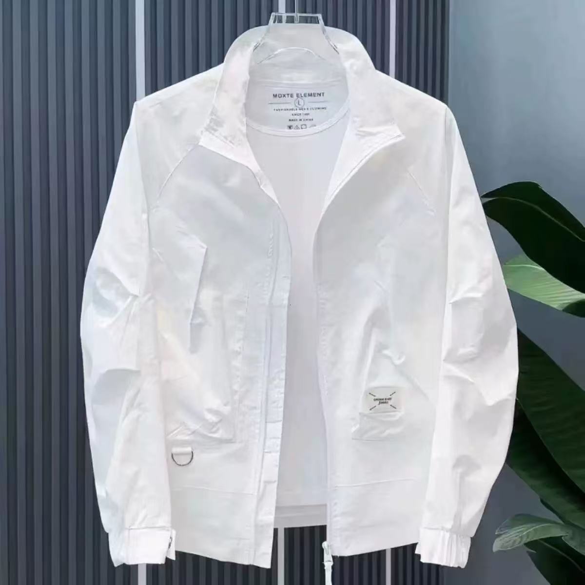 Designer Coat Men's Workwear Jacket Spring Summer Casual Sports Fashion Trend Versatile Breathable Stand Collar Regular Jacket Coat Top