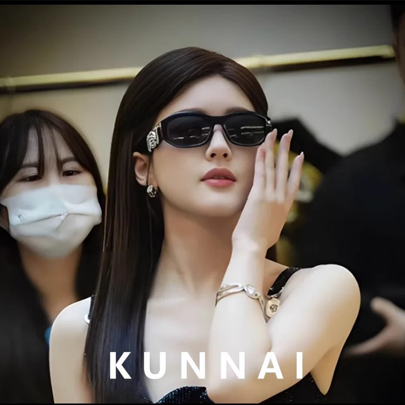 New Arrival: European & American-Style Asymmetrical Head-Shaped Sunglasses Unique Small-Frame Sunglasses Trendy Sunglasses Cross-Border Wholesale