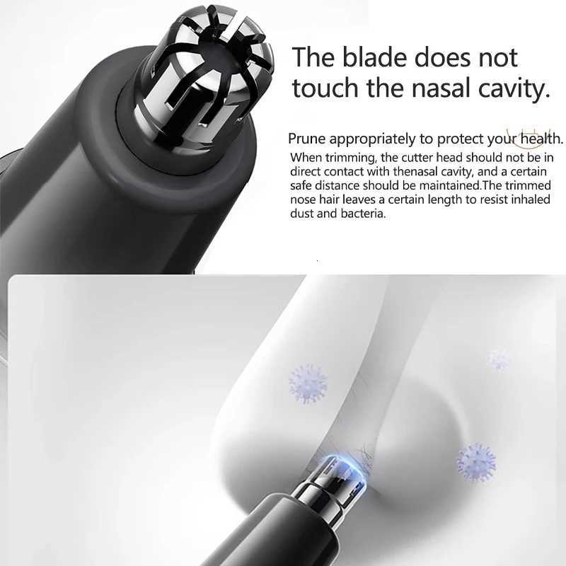 Electric Nose Hair Trimmer Portable Nose Ears Hair Eyebrow Trimmer for Men Rechargeable Painless Clipper Tools M251030