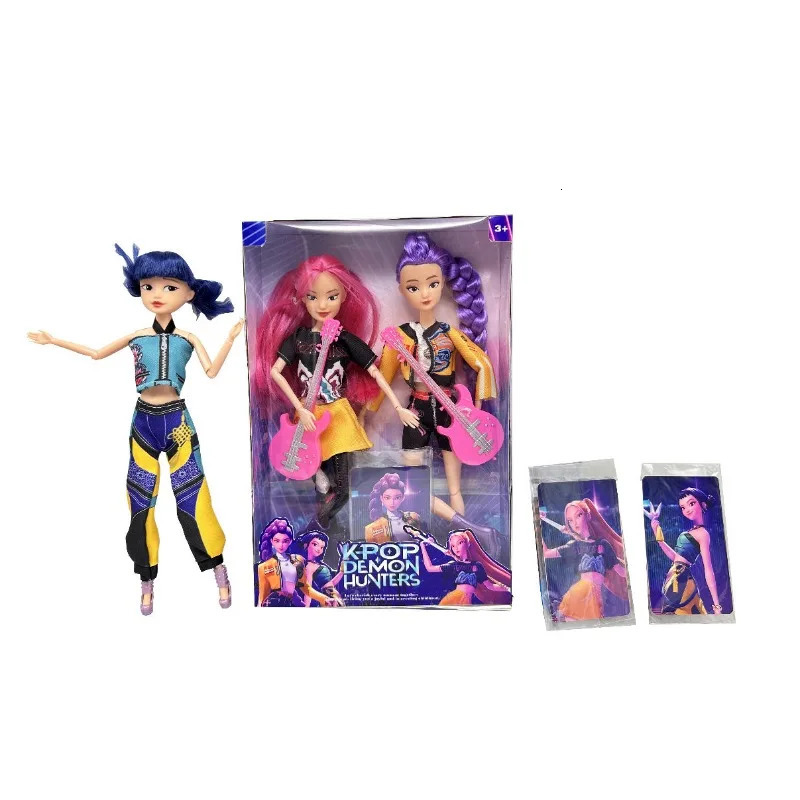Demon Hunter Kpop Toy Gift Set High Appearance Level Rumi Mira Zoey Action Figure Christmas Present for Girls Sussy Theme set 251029