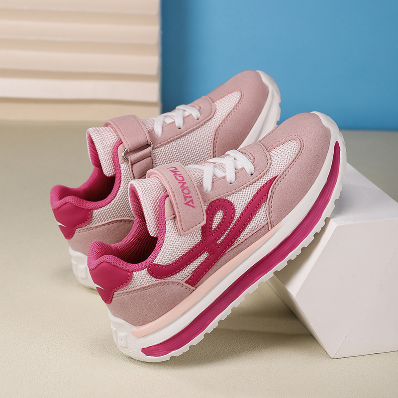 Boys and girls' shoes spring and autumn new children's mesh breathable sneakers for primary school students versatile casual shoes2025