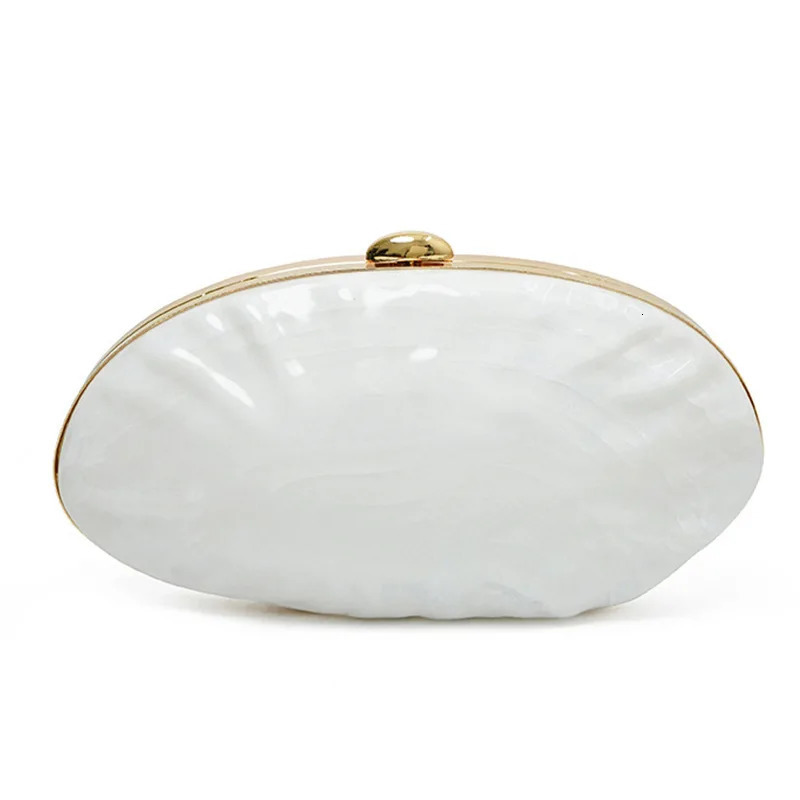 Oval Marble Pearlescent Acrylic Evening Bag Prom Stones Handbags Women Wedding Bridal Clutch Purse Bags Party Banquet Bag 251023