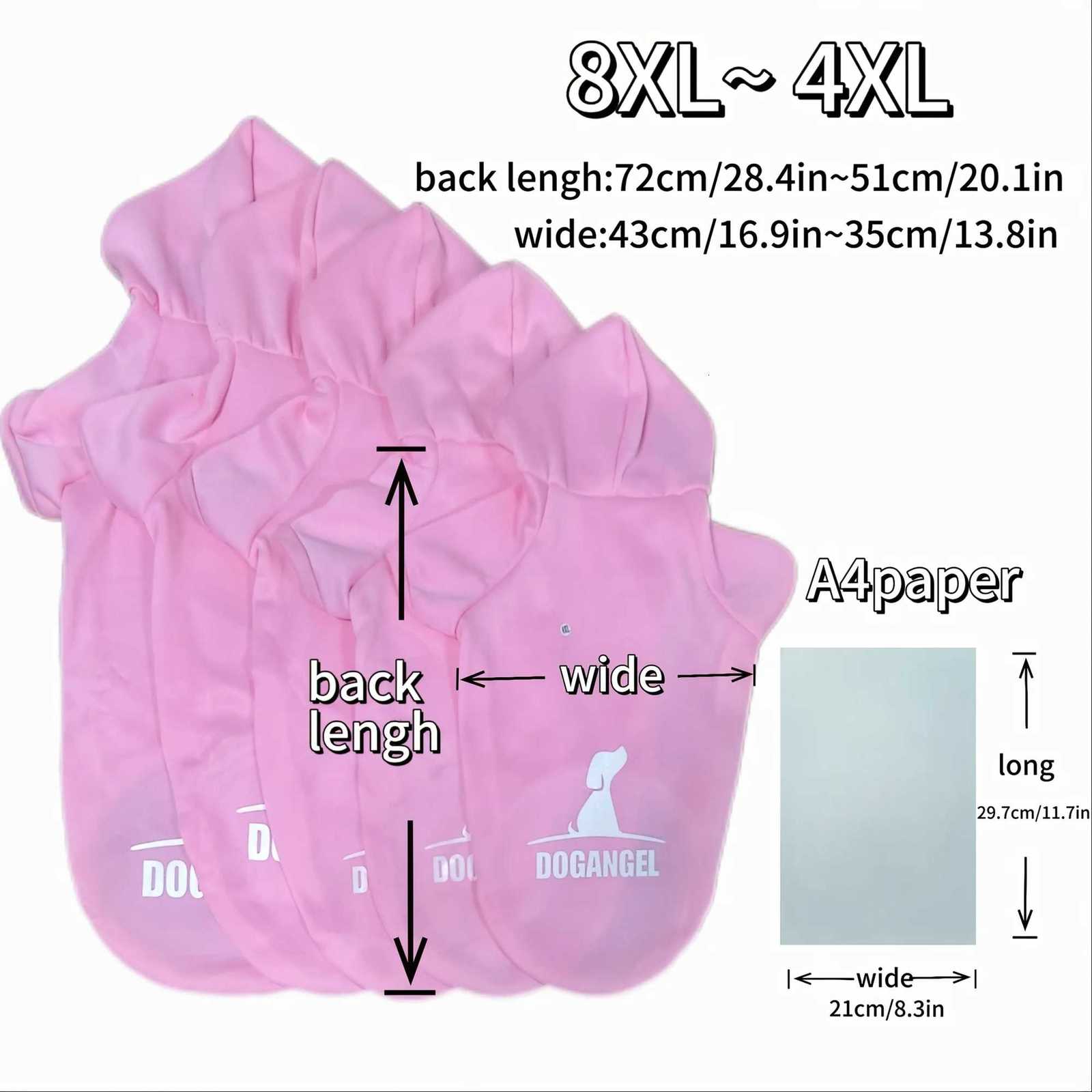 Angel Dog clothes hoodies cat clothes Suitable for small dogs to large dogs In winter spring and autumn Bulldog C251030