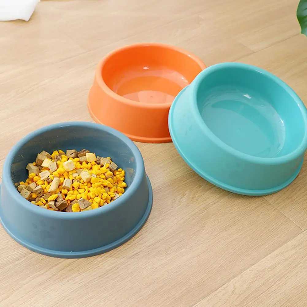 1Pc Anti Slip Plastic Dog Bowl Pet Single Bowl Frosted Cat Craft Pet Dog Small Universal Bowl Food Dog Utensil Food D5R6 J251113