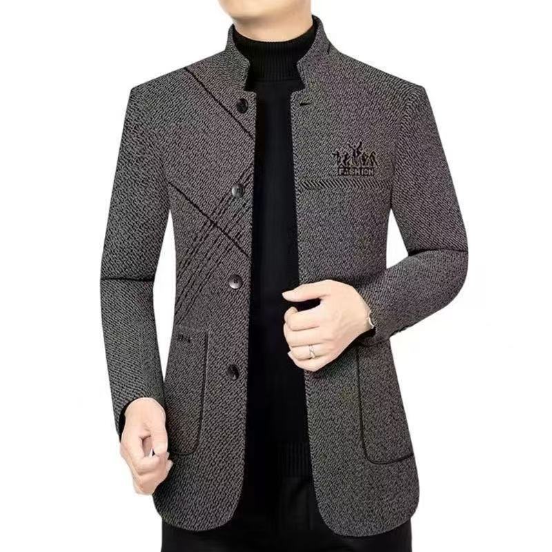 Men's Designer Coat Autumn New High-quality Youth Suit Jacket Stand Collar Casual Coat Men's Top