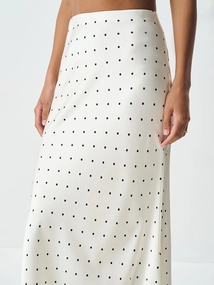 Blifanbo Polka Dot High Waist Midi Skirt For Women Stain Slim Elegant Bodycon Midi Skirt Autumn fashion Female Skirt Streetwear 251028