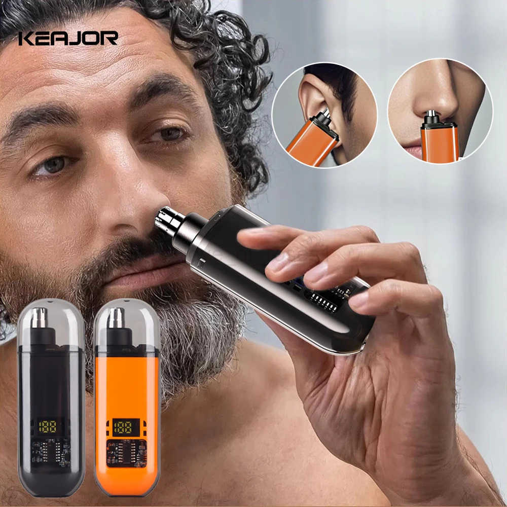 Nose Hair Trimmer Rechargeable Electric Nose Hair Remover Men Eyebrow Hair Shaving Razor Mini Pocket Portable Nose Hair Clipper Z251030