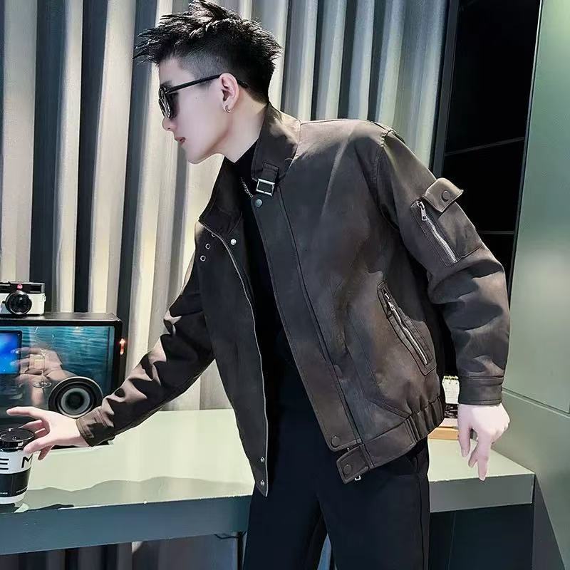 Men's Jacket Coat Spring Autumn 2025 New Men's Double Layer Designer Coat Jacket Stylish Versatile Stand Collar Jacket For Men