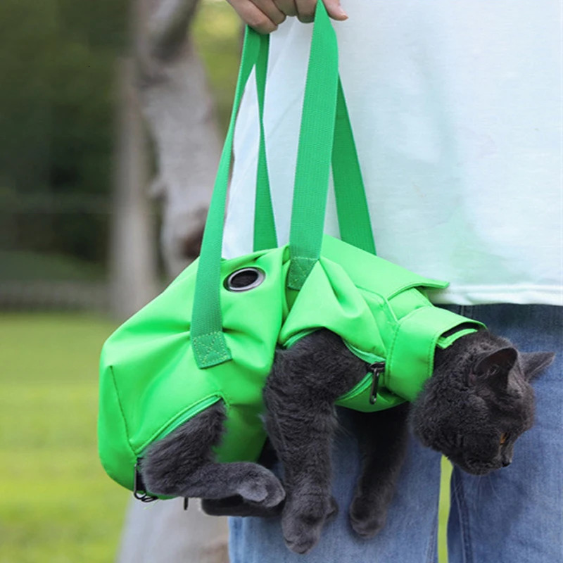 Multifunctional pet bag Breathable cat Double Shoulder Portable Cat Bag Antiscratch Bite Fixed Cat Bag Injection Bags Foldable 251030