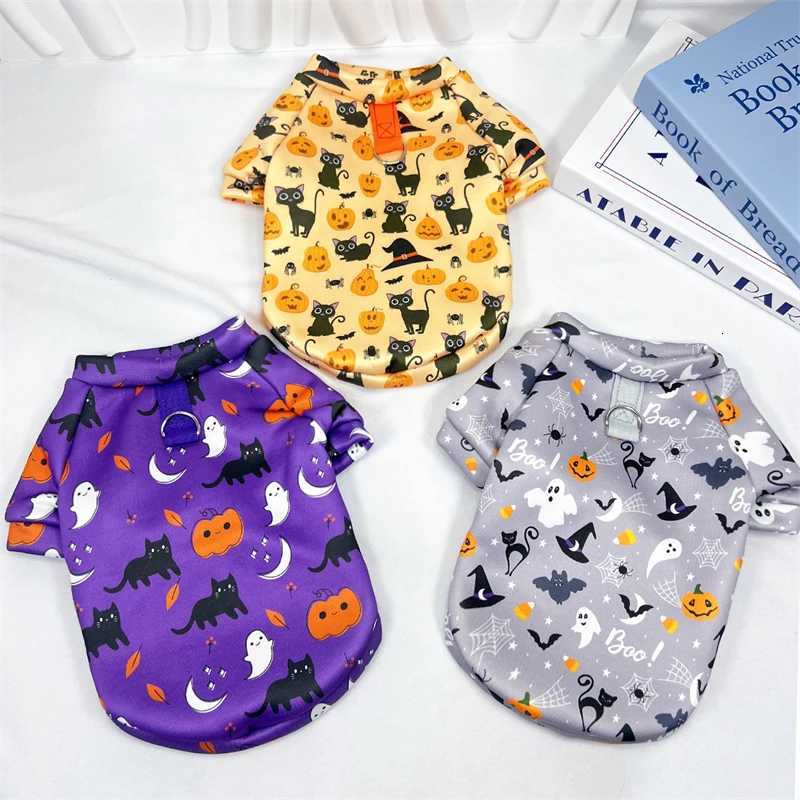 Pet Cat Clothes Halloween Costume Two Legged Kitten Puppy Vest For Small Dogs Cats Hoodies Funny Pumpkin Print Yorkshire Apparel C251030