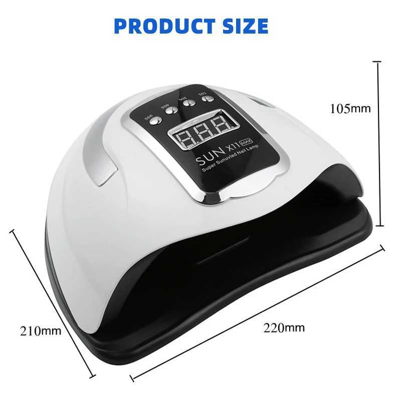 300W Professional Nail Dryer Lamp Powerful 66LEDs UV LED Lamp For Nails Drying Gel Polish With Smart Sensor Manicure Machine L251030