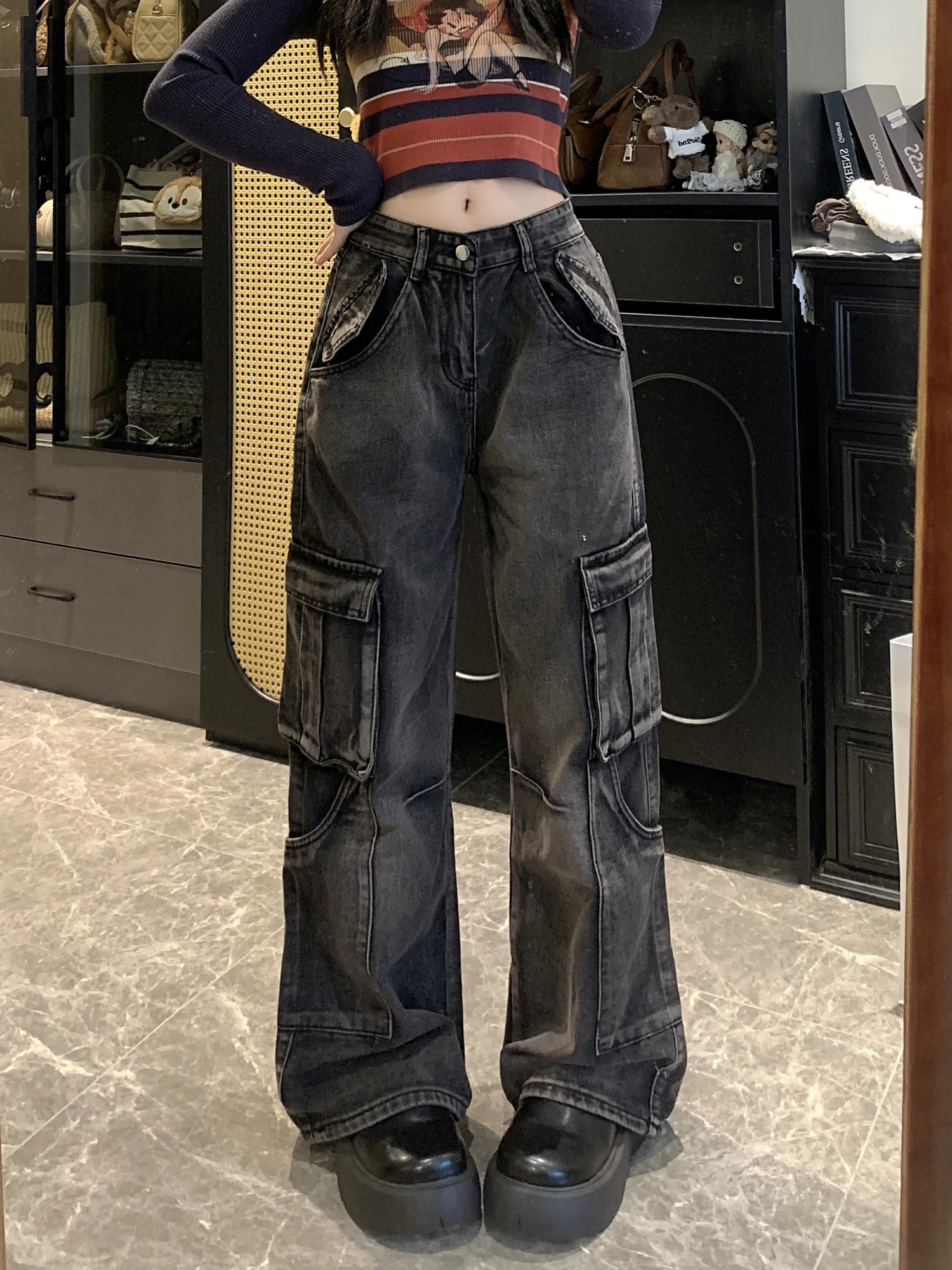 Cool Girls High Street Jeans for Men and Women Loose Straight FloorLength Trousers Overalls 251029