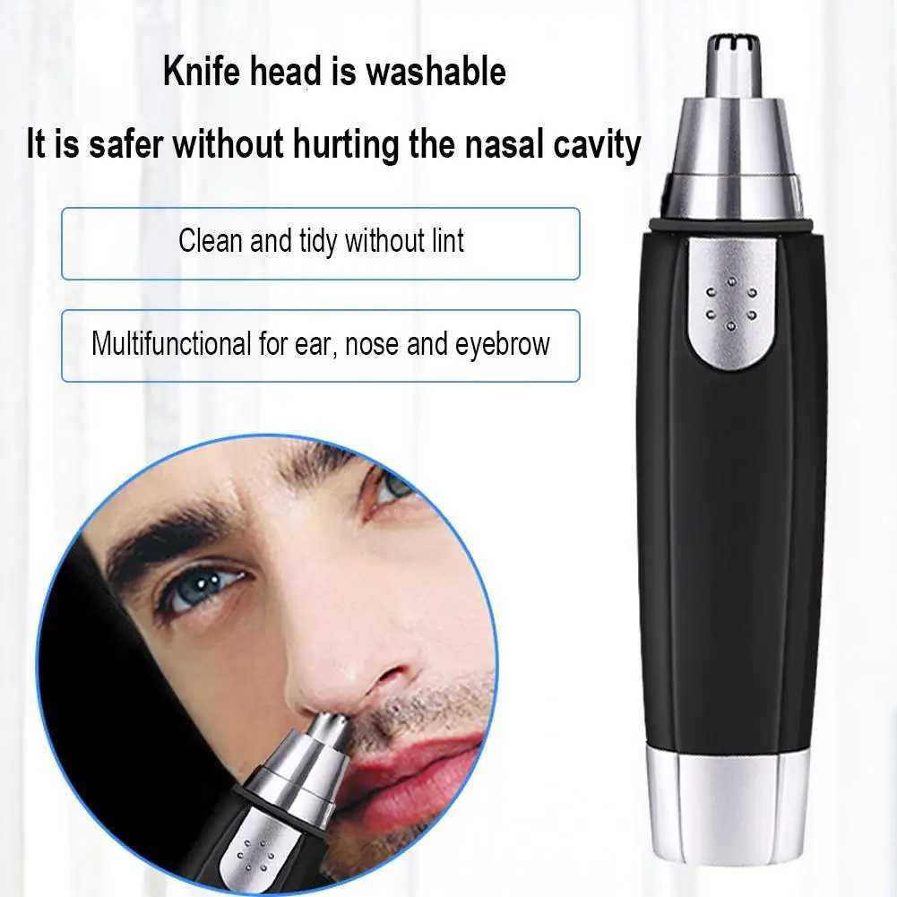Electric Nose Ear Hair Trimmer Automatic Nopain Nose Hair Cutter Eyebrow Trimmer Tool Rechargeable Nose Ear Face Hair Scissors M251030
