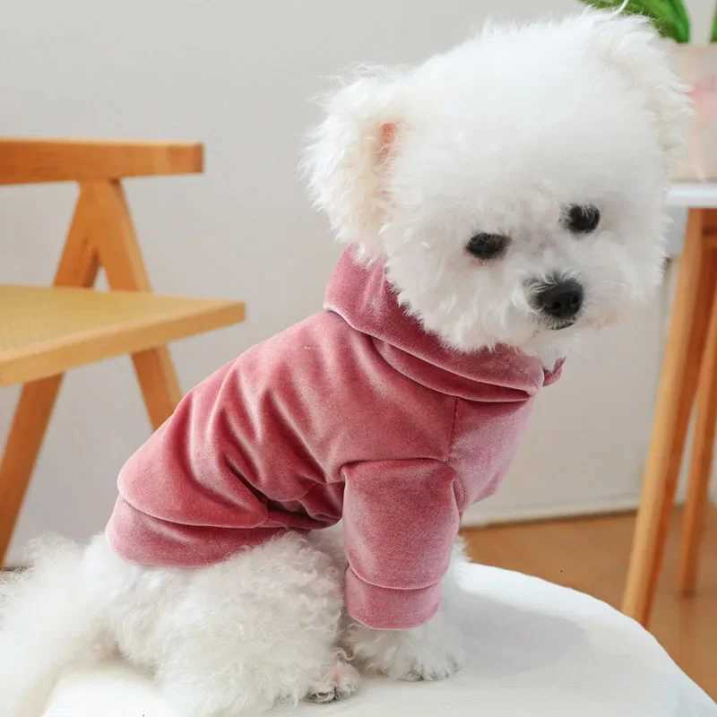 Fashion Velvet Hooded Hoodies Sweatshirt For Dog Pink Gray Blue Pet Clothes for Small Dogs Pomeranian Dog Outfits Puppy et C251030