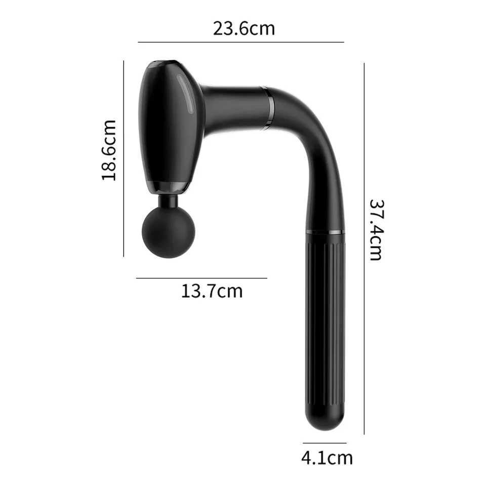 Mulit functional fascia gun with Extended Handle Percussion Back Massager for muscle relaxation Back Waist Body Massage J251030