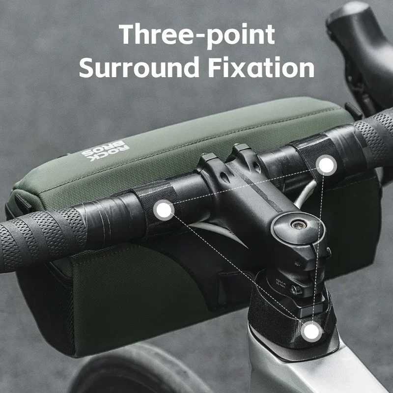 ROCKBROS Bike Bag Bicycle Front Tube Bag 22L Capacity Handlebar Bag Waterproof Multifunction Portable Shoulder Bag Tube Bag H251029