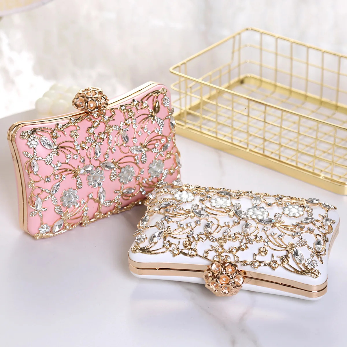 Handheld Bag Versatile Dinner Bag Clutch Bag DiamondStudded For WomenS Gathering Evening Event Party 251023
