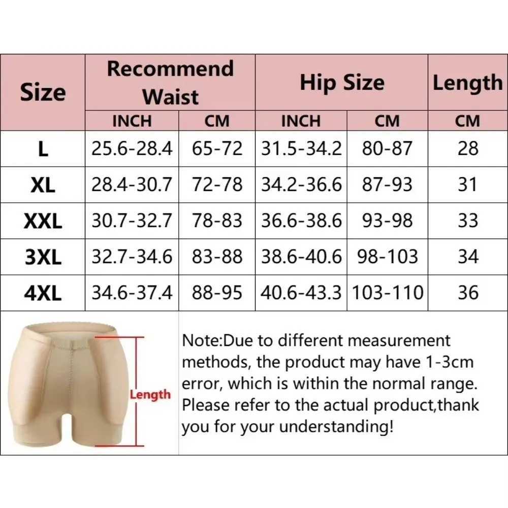 Sexy Women Underwear Plus Size Butt Lifte Padded Panties Buttocks Enhancer Body Shaper Hip Pads Shapewear Tummy Control Shorts L251030