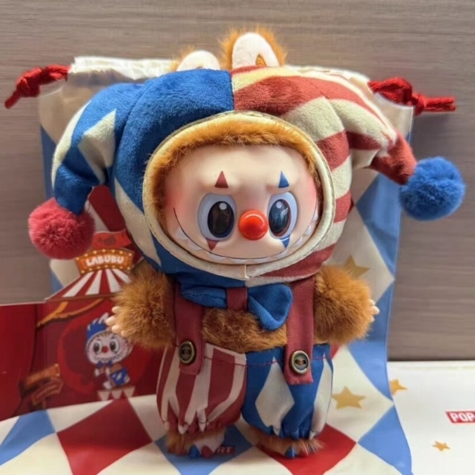 New Arrival PPMT Halloween Why so Serious Series Juggling Clown Mini LABUBU Vinyl Plush Pendant Blind Box Toys