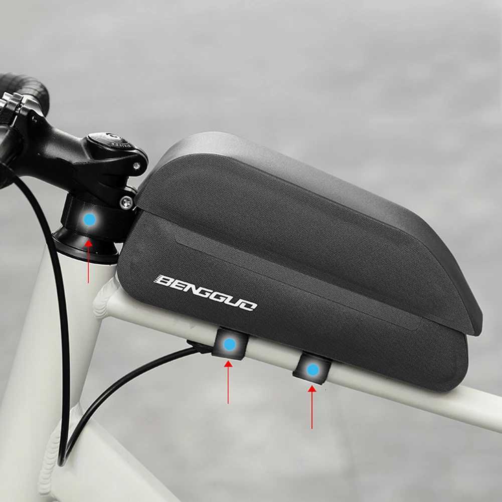 Bicycle Magnetic Lid Top Tube Bag Bicycle Front Frame Bag Cycling Pouch for Mountain Road Bike H251029