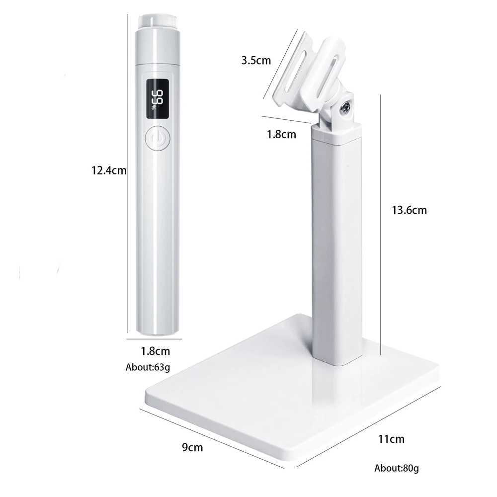 Mini UV LED Nail Lamp Nail Dryer Machine Portable USB Rechargeable Quick Drying Nail Gel Handheld Manicure Lamp for Nails Art L251030