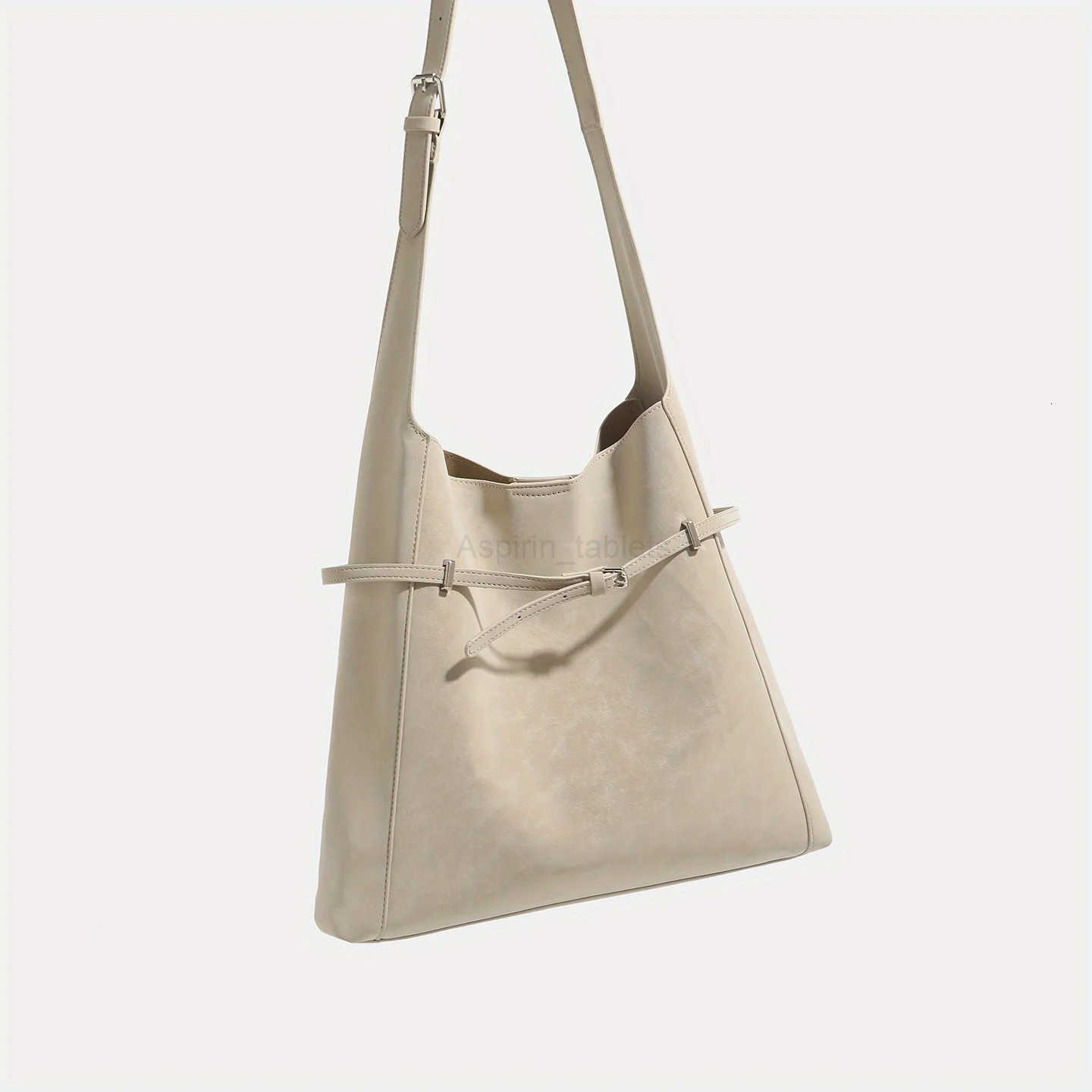 JIOMAY 2025 New Womens Minimalist Handbag Soft Matte Shoulder Bag White Underarm Purse Large Capacity Hobo Bag for Daily Life M251030