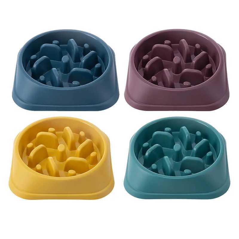 Slow Feeder Dog Bowl Anti Choking Watering Feeding Supplies Puzzle Feeder Bowl Nonslip Slow Eat Bowl for Dogs Large Small J251113