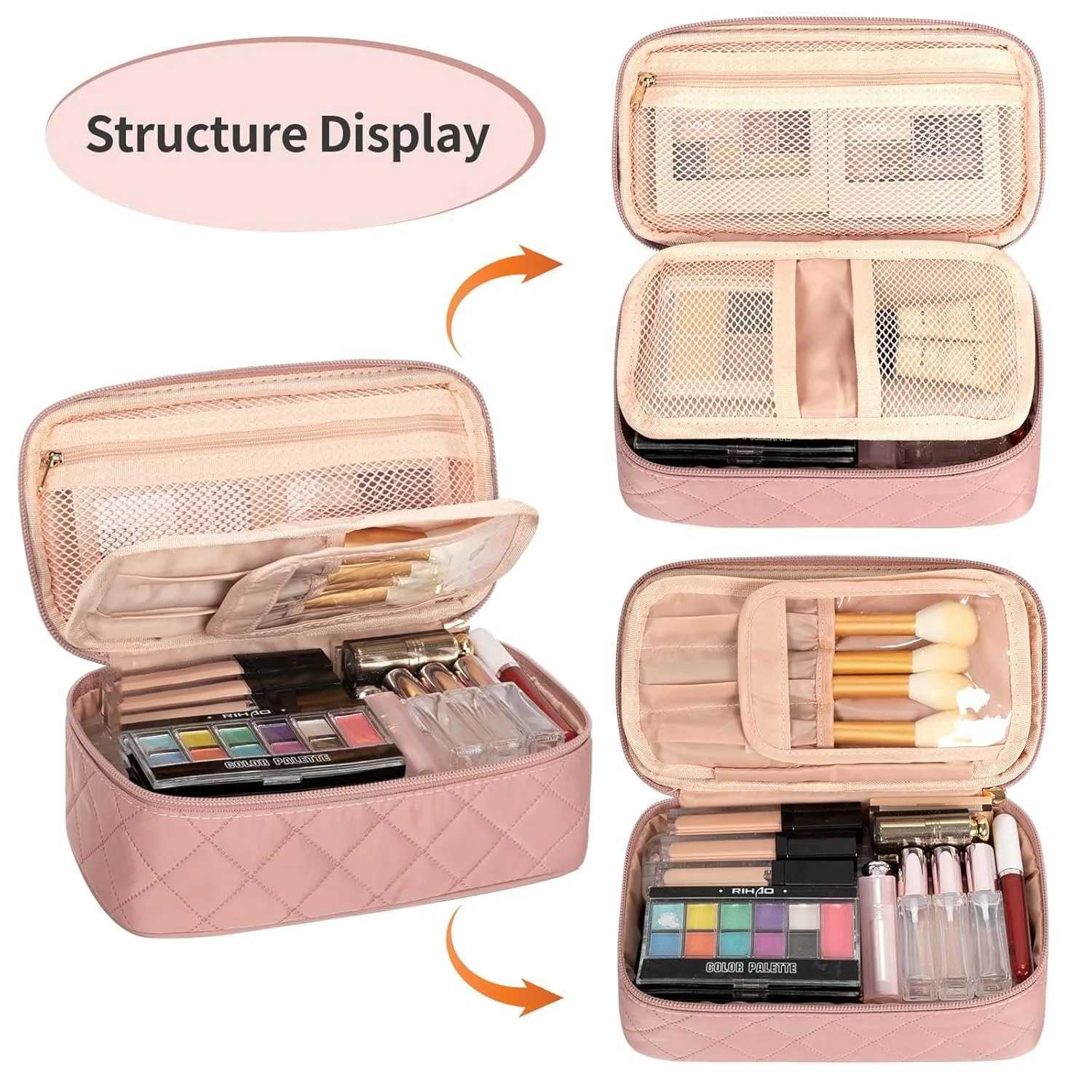 Small Cosmetic BagPortable Cute Travel Makeup Bag for Women and girls Makeup Brush Organizer cosmetics Pouch Bags J2511151