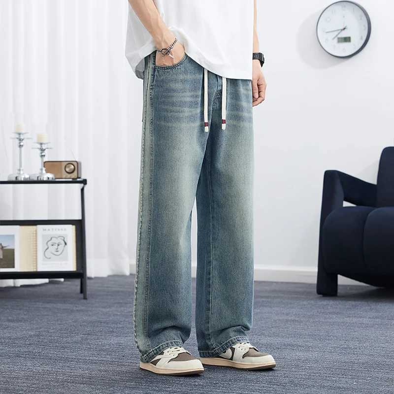 Pattern Punk Street Style Ripped Skinny Jeans Men Vintage Wash Solid Denim Trouser Mens Casual Slim Fit Pencil Denim Holes Pants J251030