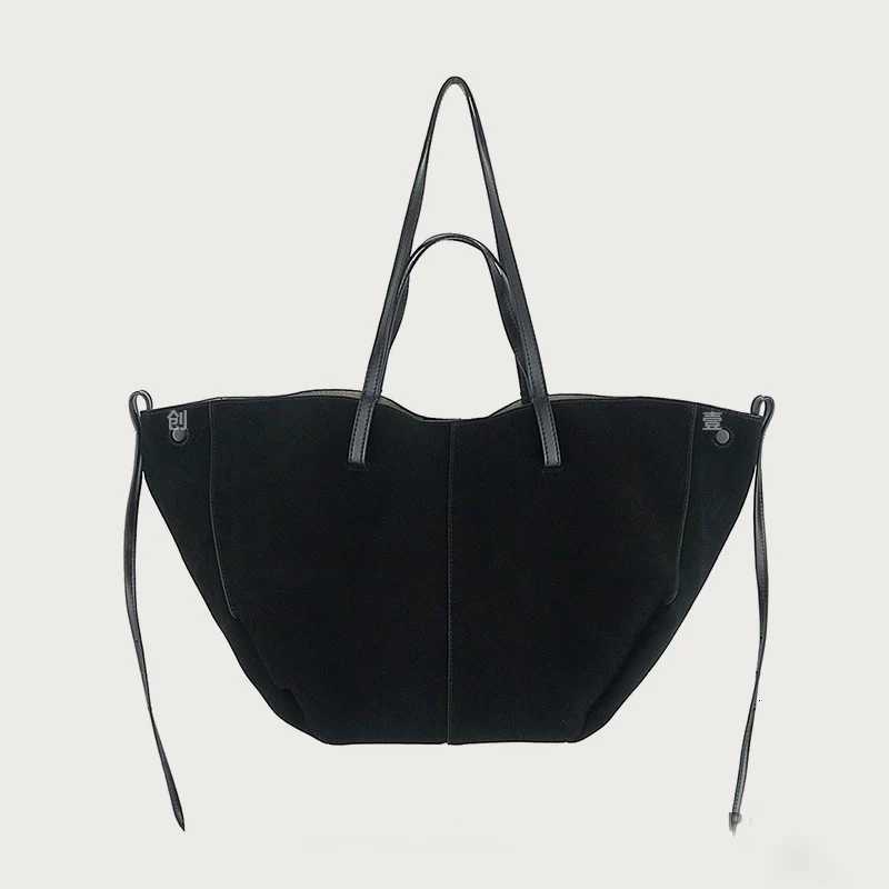 Designer bag New wens sandsuede handheld wing bag niche shopping bag handbag simple and largecapacity tote bag Y251029