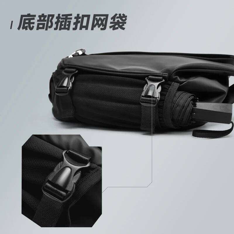 Designer bag 52 Septwoes Urban Fashion Magnetic Buckle Shoulder Men Black Waterproof Irregular Shape Sport Travel Crossbody Messenger Bag