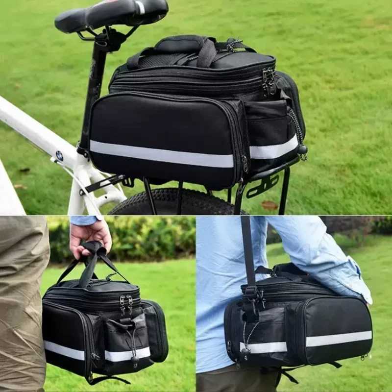 pannier Bicycle Carrier Bag Rear Rack Bike Trunk Bag Luggage Pannier Back Seat Double Side Cycling Bycicle Bag Durable Travel H251029