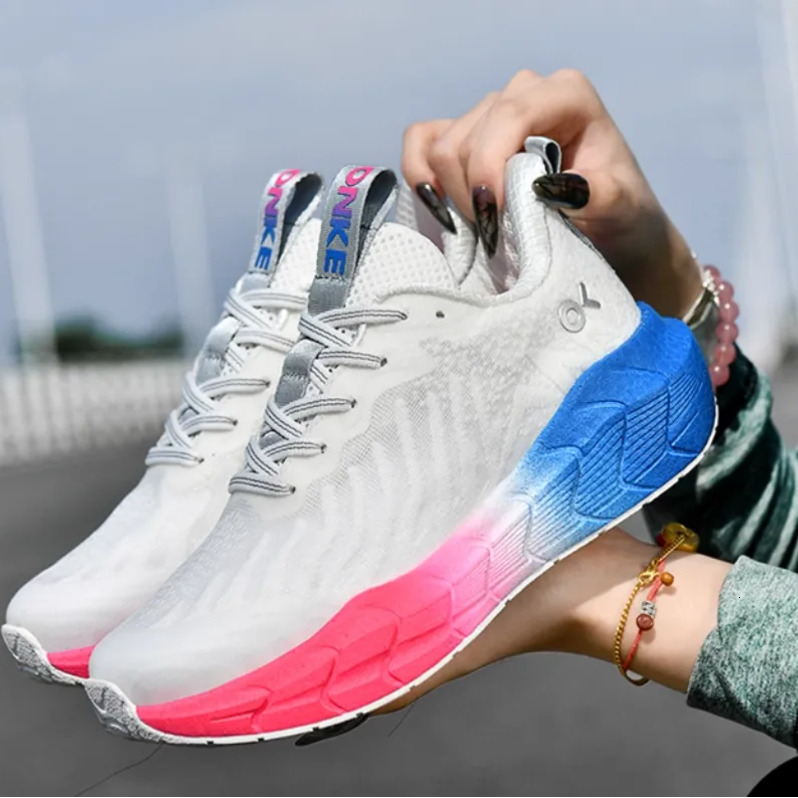ONKE Women's Couple Sports Running Shoes - Autumn Breathable High Elastic Lightweight Carbon Plate Mesh Shoes Shock - absorbing