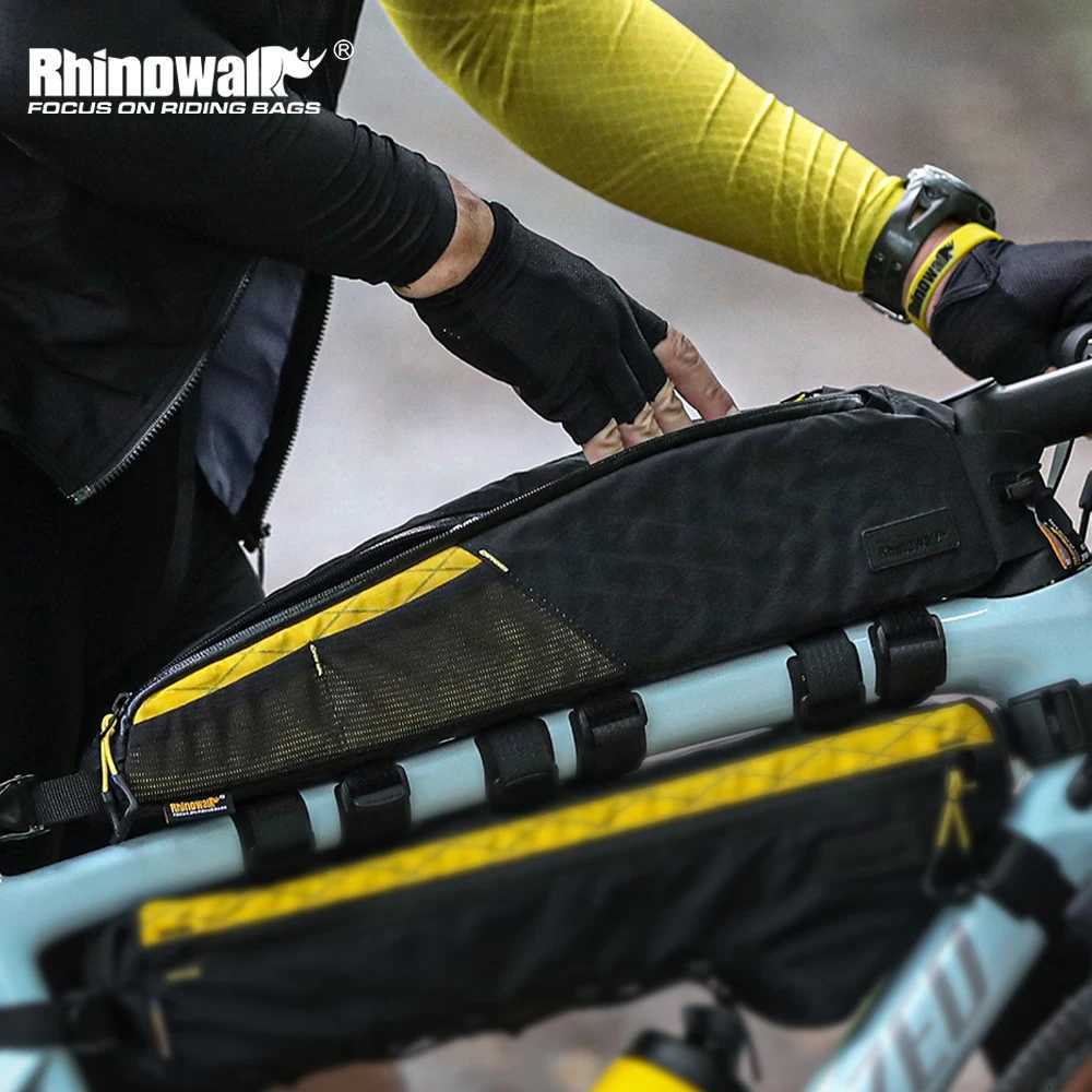 Rhinowalk Bicycle Top Tube Bag Waterproof 21L Bike Front Frame Bag Bikepacking Travel Luggage Bike Accessories For MTB Gravel H251029