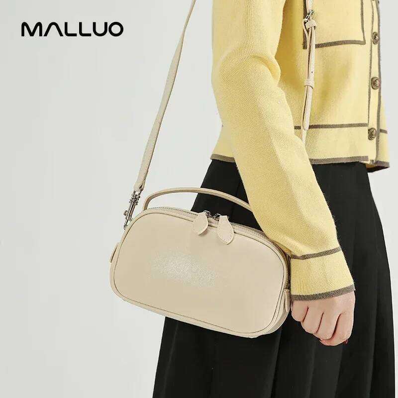 Women Natural Cow Leather Shoulder Bag Ladies Retro Soft Cowhide Handbags Female Fashion Design Cute Crossbody Bags Girls