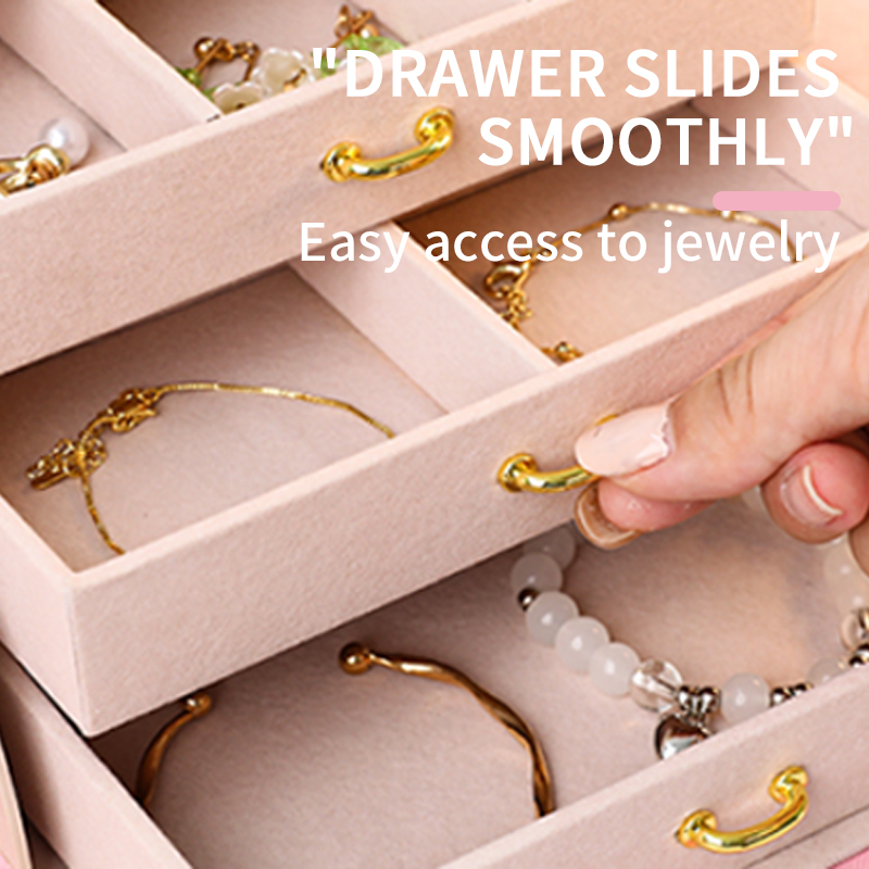 Jewelry Boxes Ming Ya series High-Quality MingYa Brand Multi-Level Jewellery Organizer for Maximum Space Utilization