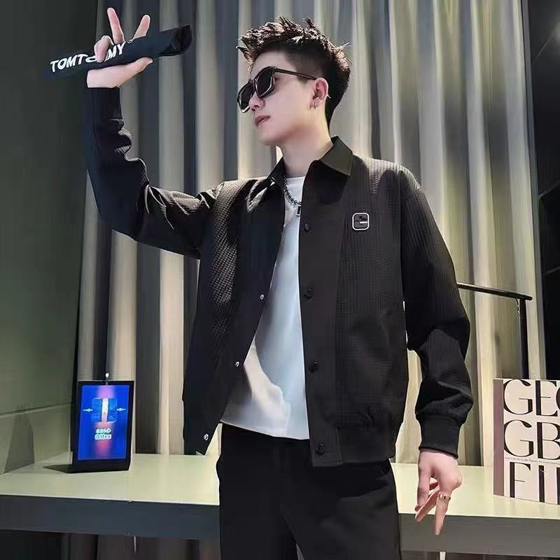 Fashion New Men's Jacket Spring Autumn 2025 Elegant Casual Versatile Trendy Designer Coat Men's Jacket