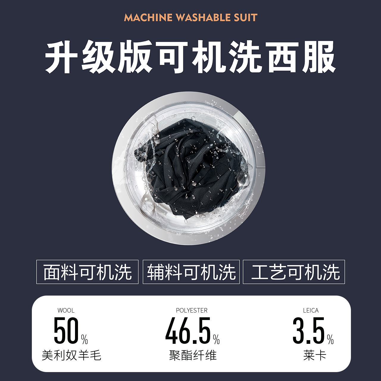 50 Australian Wool Suit Set SemiLinen Lining Mens DoubleBreasted Business Formal HighEnd Dress 251030