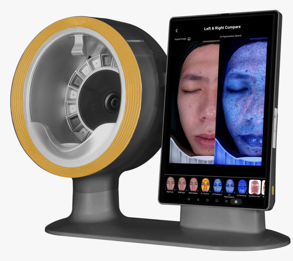 2 In 1 Skin Analyzer Scalp Analysis Salon Using Skin Management Device Facial Skin Analyzer Hair Scalp Analyzer